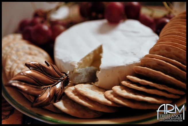 Cheese Brie Crackers Fall Autumn Holidays Grapes